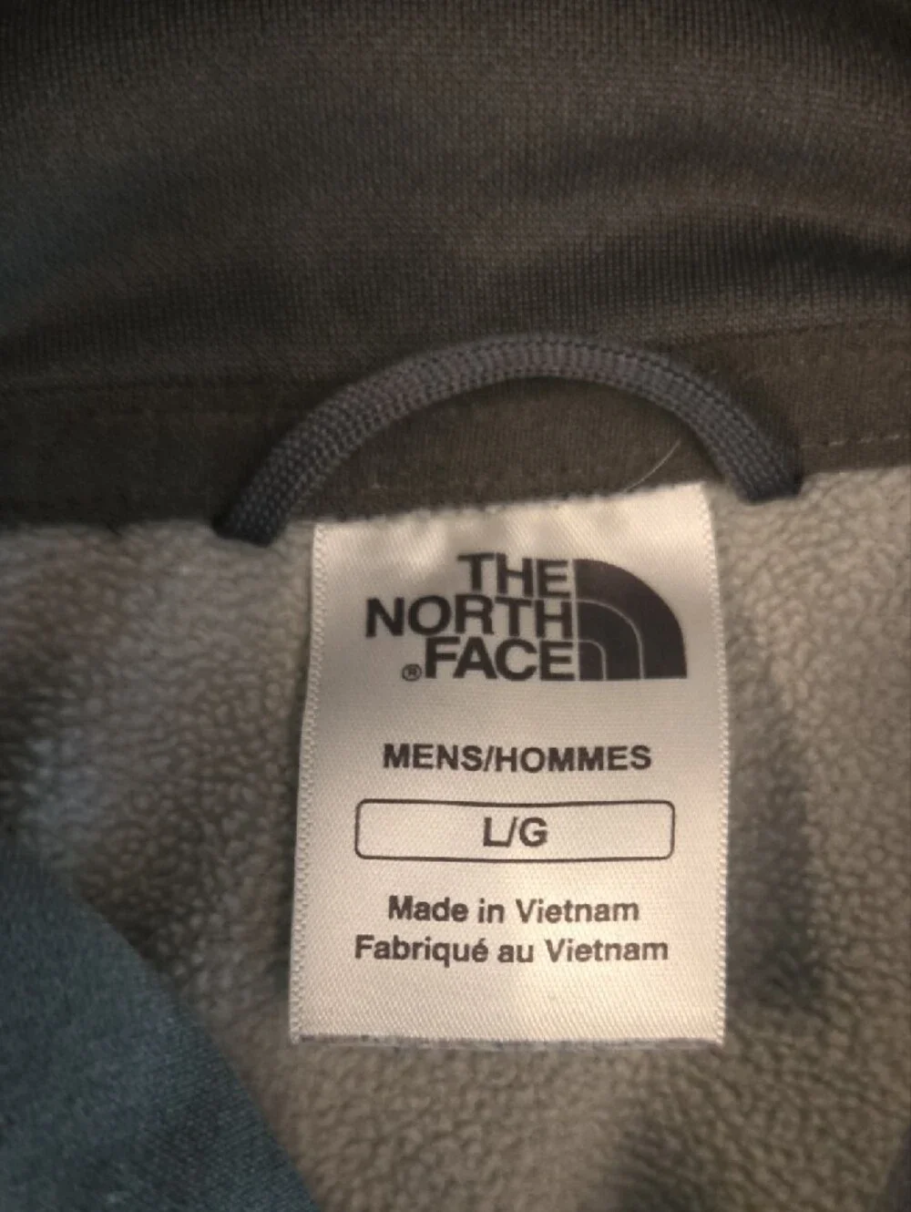 The North Face Pale Blue Pullover Hoodie with Gray Logo